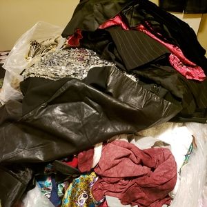 XLARGE Bag of woman clothing size 8, M,  include shoes, shorts, party dresses,